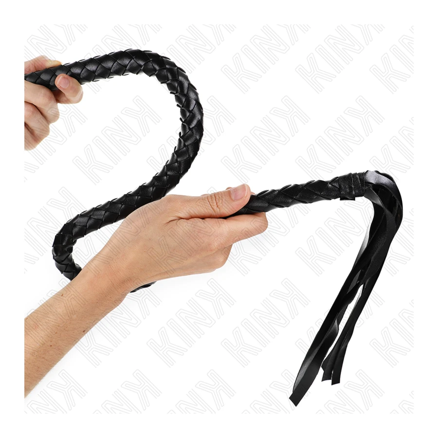 KINK - FRUSTA SERPENTE CON ANELLO MANO NERA 65 CM